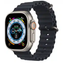 Bracelete Green Lion Felex  Silicone p/ Apple Watch Ultra 49mm - Preta