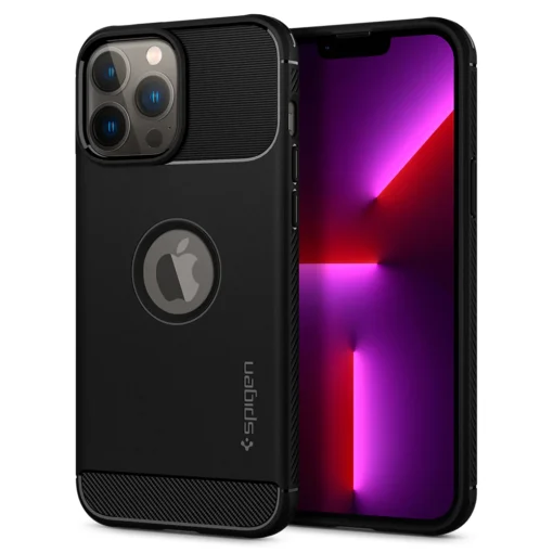 Capa Rugged Armor p/ iPhone 13 Pro Max - Preta