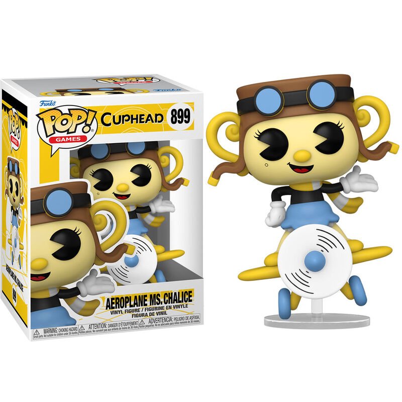 Figura Funko Pop! Games Vinyl: Cuphead - Aeroplane Ms. Chalice