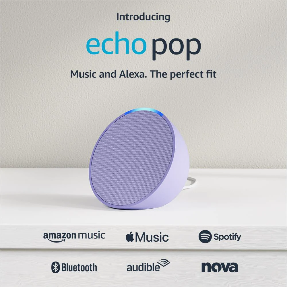 Alexa Echo Pop 1ª Geração - Branco Glaciar - Que Rápido Angola -  Loja Online