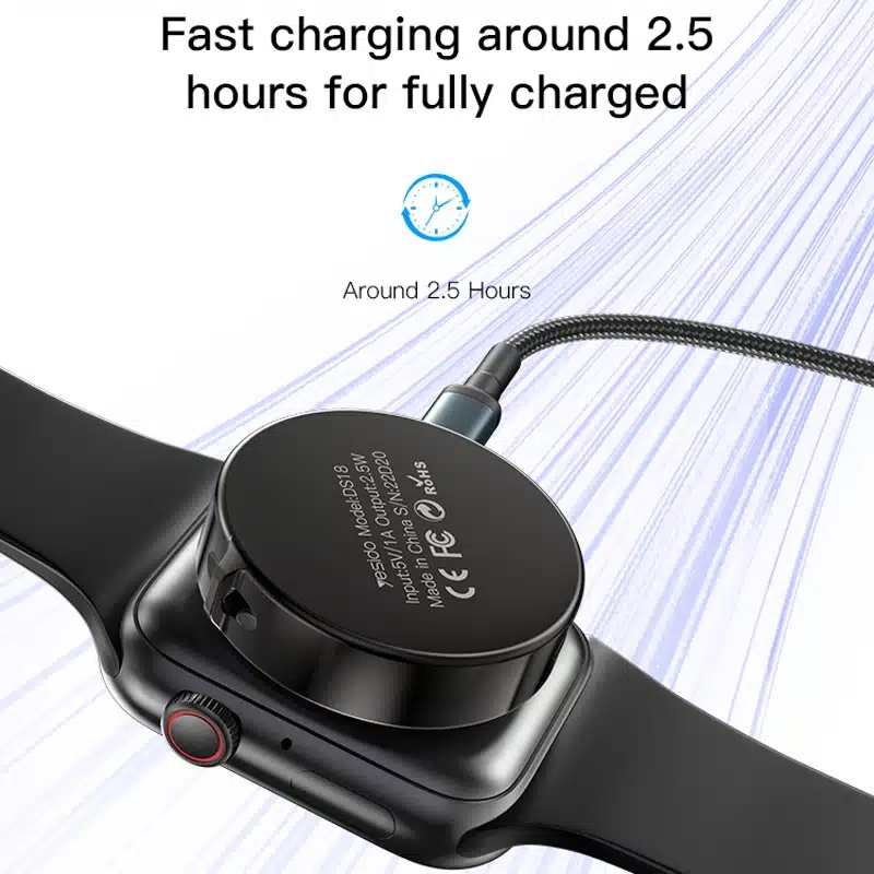 Carregador em Liga de Zinco p/ Apple Watch Yesido DS18 - Image 2