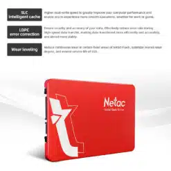 Alternative view of Disco SSD 2.5′ Netac 2TB 3D SATA III até 6Gbs