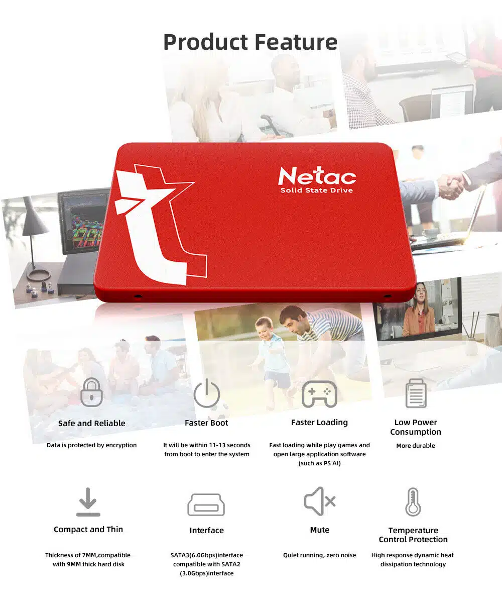 Disco SSD 2.5′ Netac 2TB 3D SATA III até 6Gbs - Image 5