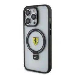 Capa Ferrari iPhone 15 Pro Max Magsafe Ring Stand - Transparente - Image 5