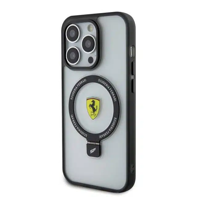 Capa Ferrari iPhone 15 Pro Max Magsafe Ring Stand - Transparente - Image 5