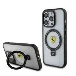 Capa Ferrari iPhone 15 Pro Max Magsafe Ring Stand - Transparente - Image 4