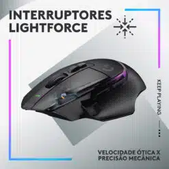 Alternative view of Rato Óptico Logitech G502 X Plus Lightspeed RGB Wireless 25600DPI Gaming Preto
