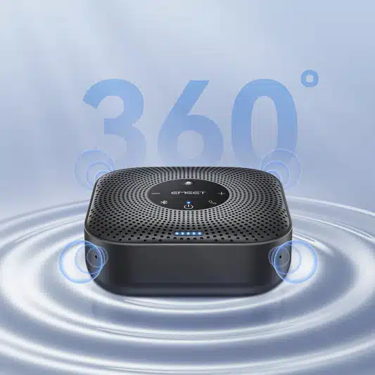 Viva-voz para conferências EMEET M0 Plus c/ captação de voz em 360° - Image 9