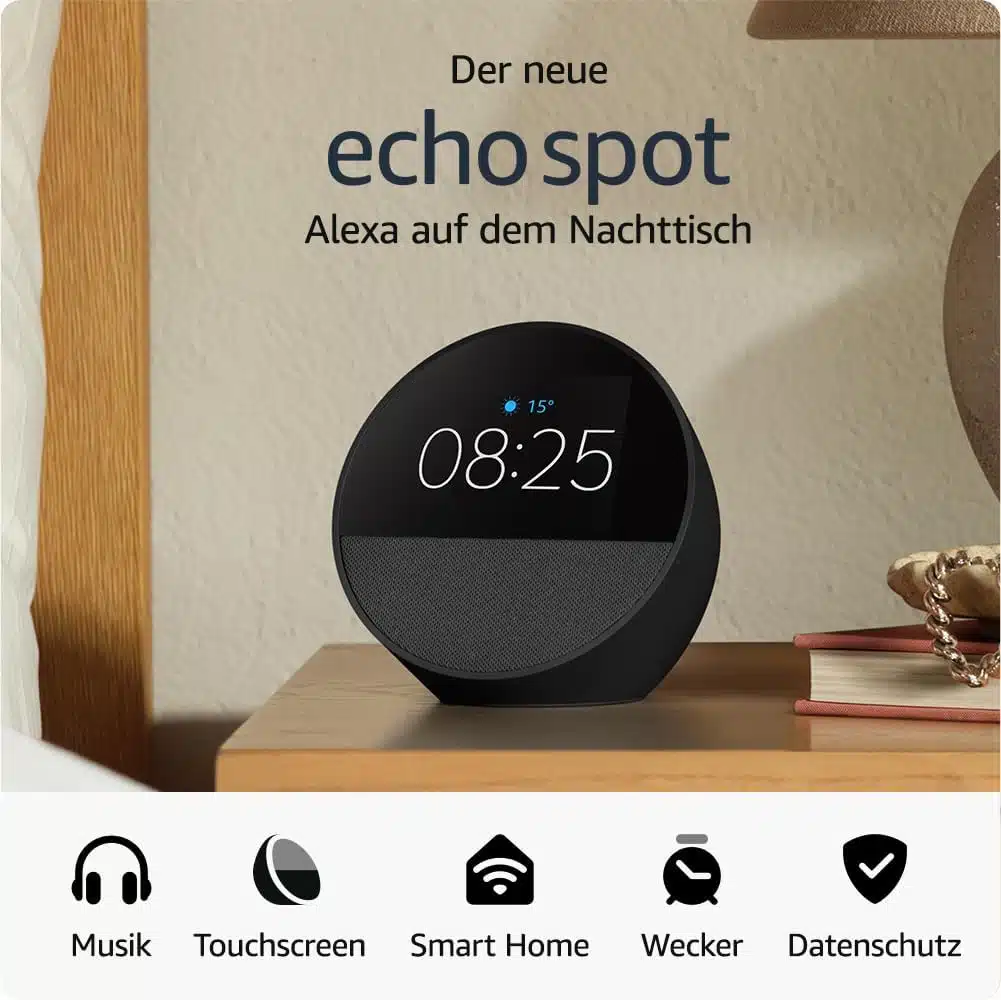 Amazon Echo Spot Com Alexa Integrada - Branco Glaciar - Image 2