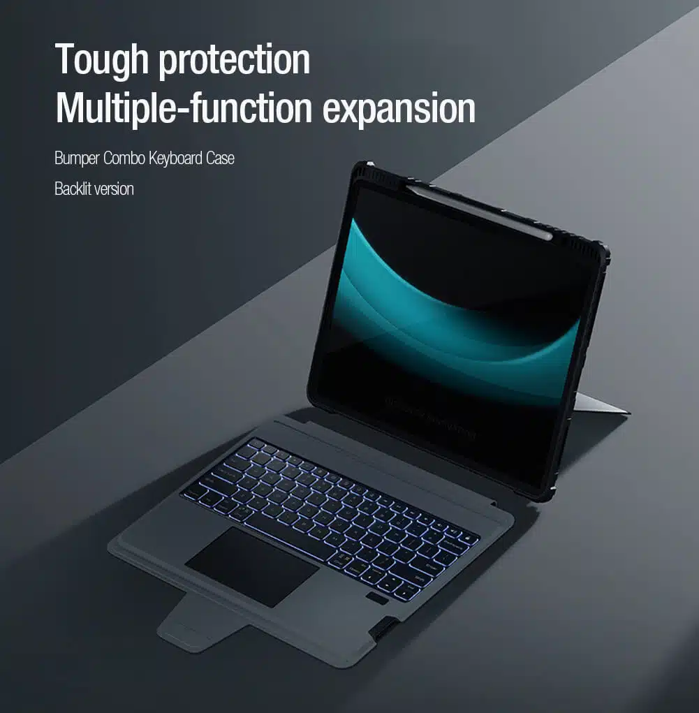 Capa teclado retroiluminada Nillkin Bumper Combo para Apple iPad Pro 12.9 e iPad Air 13 2024 - Image 8