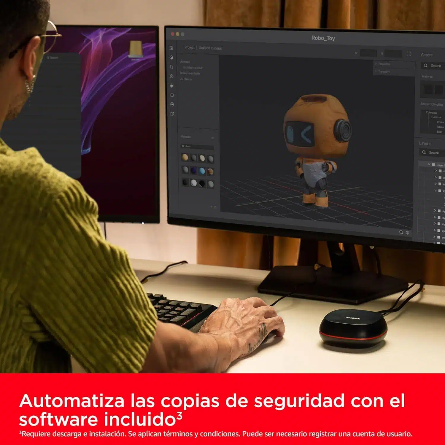 SSD Externo Sandisk Desk Drive 8TB USB-C 3.2 Gen 2 - Image 5