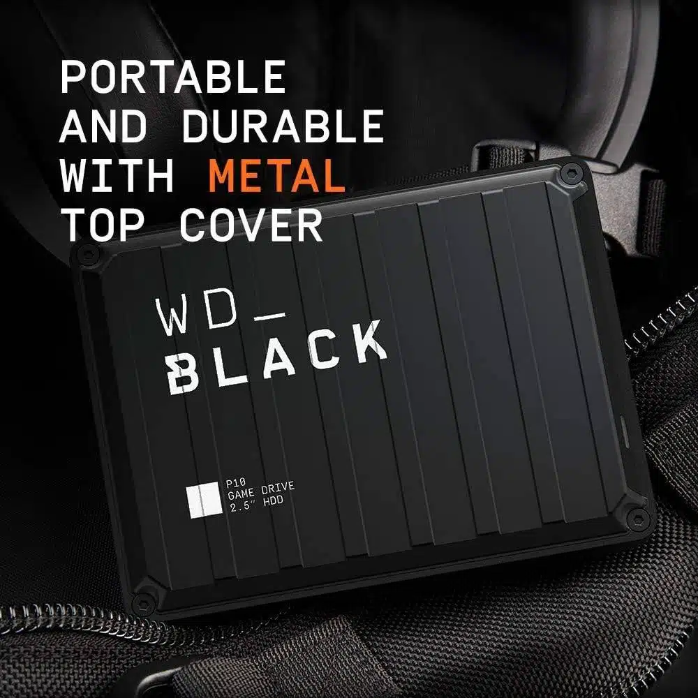 Disco Externo 2.5" Western Digital WD Black P10 Game Drive 5TB USB 3.2 Preto - Image 3