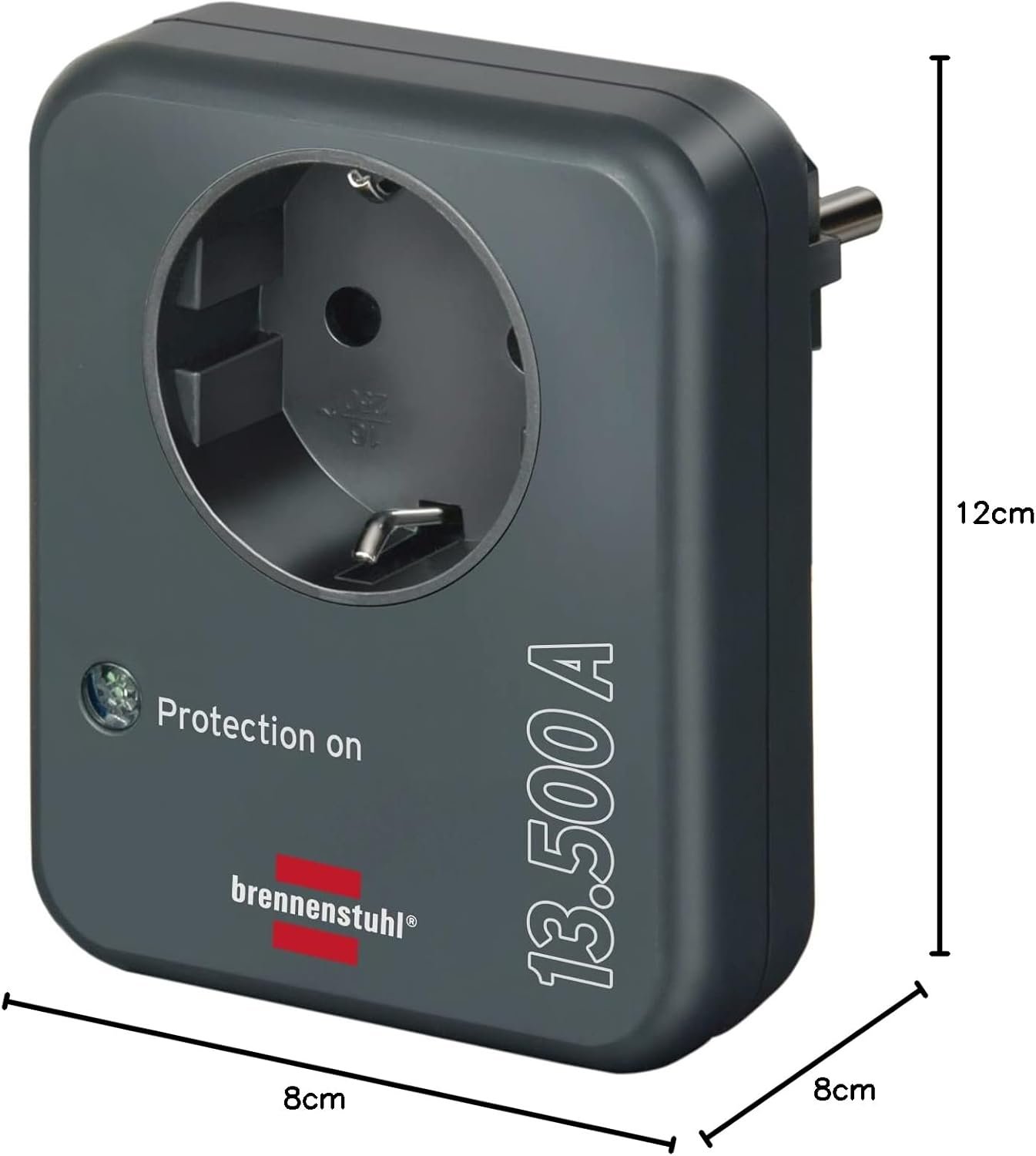 Supressor de Picos Brennenstuhl Até 13,500A c/ anti-raios 230V Preto - Image 4