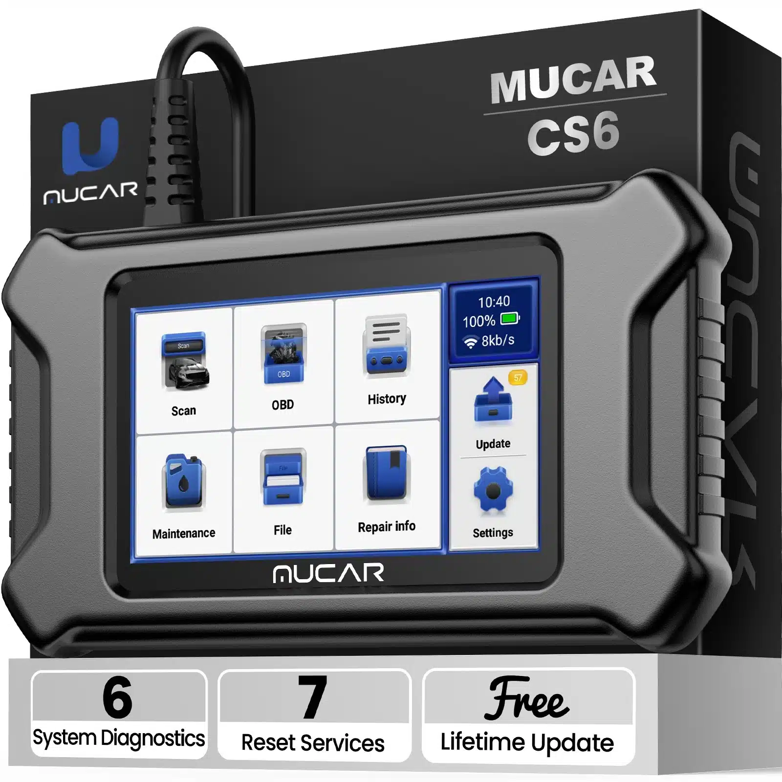 Scanner de Diagnóstico Automóvel MUCAR-CS6 - Image 7