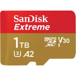 Cartão de memória microSDXC SanDisk Extreme UHS-I de 1 TB com adaptador SD