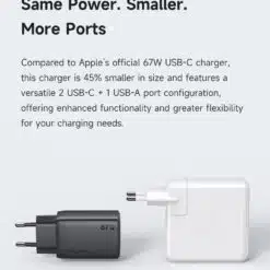 Carregador Ultimate Mcdodo 67W Gana Mini GaN - Branco - Image 6