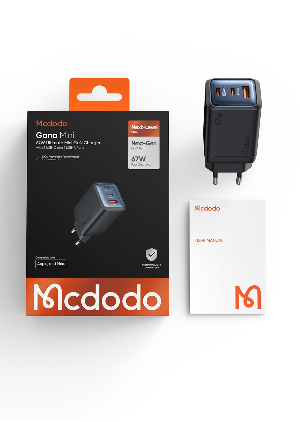 Carregador Ultimate Mcdodo 67W Gana Mini GaN - Image 2