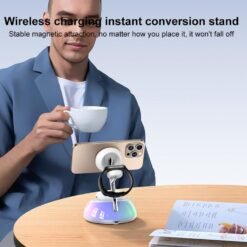 DS17 Carregador de mesa dobrável magnético 3 em 1 de alta qualidade para carregamento sem fio do iPhone