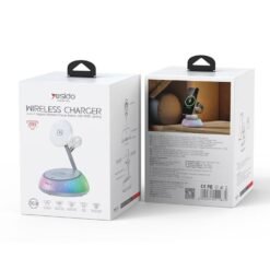 DS17 Carregador de mesa dobrável magnético 3 em 1 de alta qualidade para carregamento sem fio do iPhone