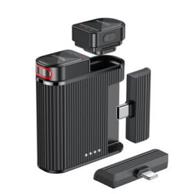 Microfone de lapela com botão magnético 2 em 1 Yesido KR19