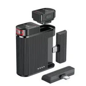 Microfone de lapela com botão magnético 2 em 1 Yesido KR19
