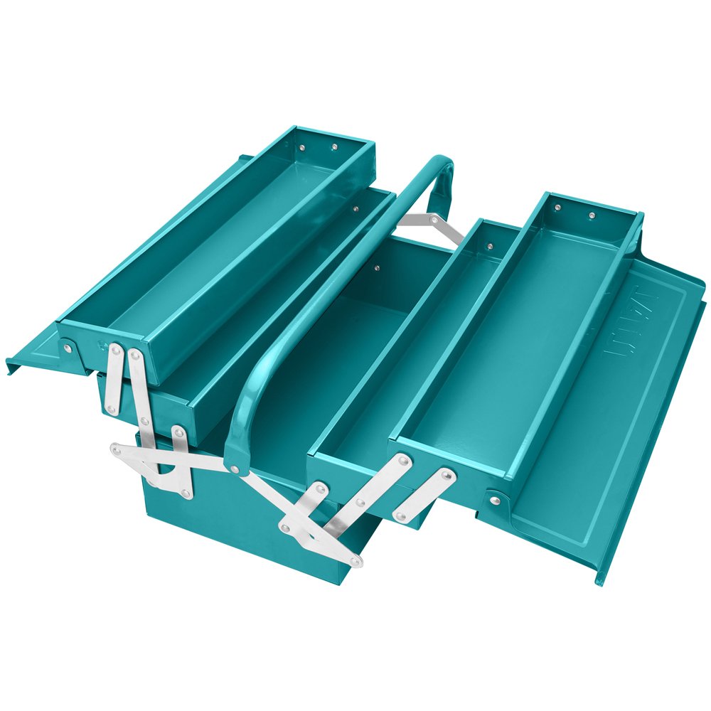 Caixa de Ferramentas Metálica Pequena Total THT10702 – Organizador de Ferramentas loja online de angola