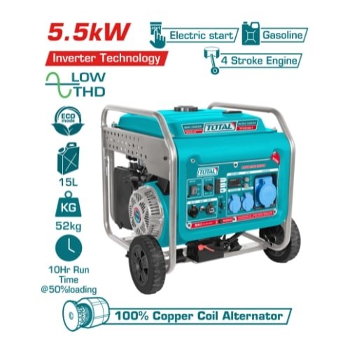 GERADOR A GASOLINA TOTAL 19000W 23,75 KVA TP1200006