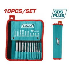 Conjunto de 10 brocas e cinzéis para furadeira de impacto TACSD19101