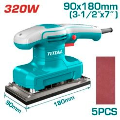 Lixadeira de acabamento quadrada Total Tools