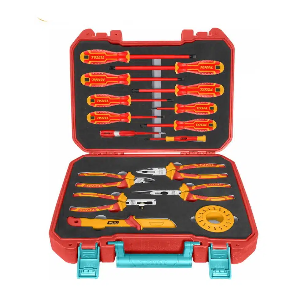 Conjunto de ferramentas manuais isoladas TOTAL 16PCS (THKITH1601)