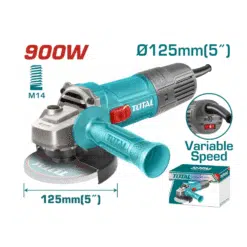 Rebarbadora angular de 900W - 125mm com velocidade ajustável