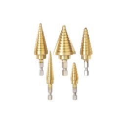 Broca escalonada hexagonal HSS4341 1/4'' Jogo com 5 peças - TACSD2051