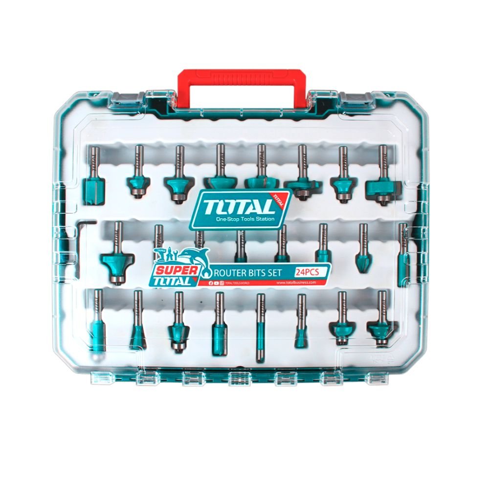 Conjunto de 24 fresas de topo de 8 mm TOTAL TACSR12408