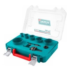 Conjunto de serras copo bimetálicas para eletricista, totalizando 9 peças