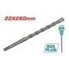 Broca diamantada SDS-Plus S2L (Δίκοπα) 22 x 260 mm Total TAC312203