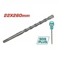 Broca diamantada SDS-Plus S2L (Δίκοπα) 22 x 260 mm Total TAC312203