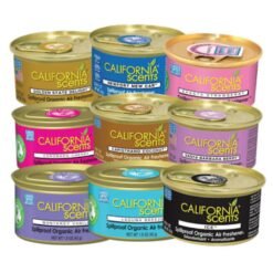 California Scents - Aromatizador de Ambientes e Neutralizador de Odores em Lata, Conjunto com 12 Latas Antivazamento para Casa e Carro, Ideais para Presentear, Aromas Sortidos, 42,5 g cada (A embalagem pode variar)