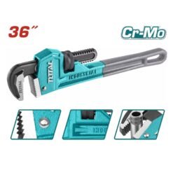 Chave de Tubo TOTAL THT171366 – Tamanho de 900 mm (36 polegadas), Ferramenta Potente para Manuseio e Aperto Eficiente de Tubos