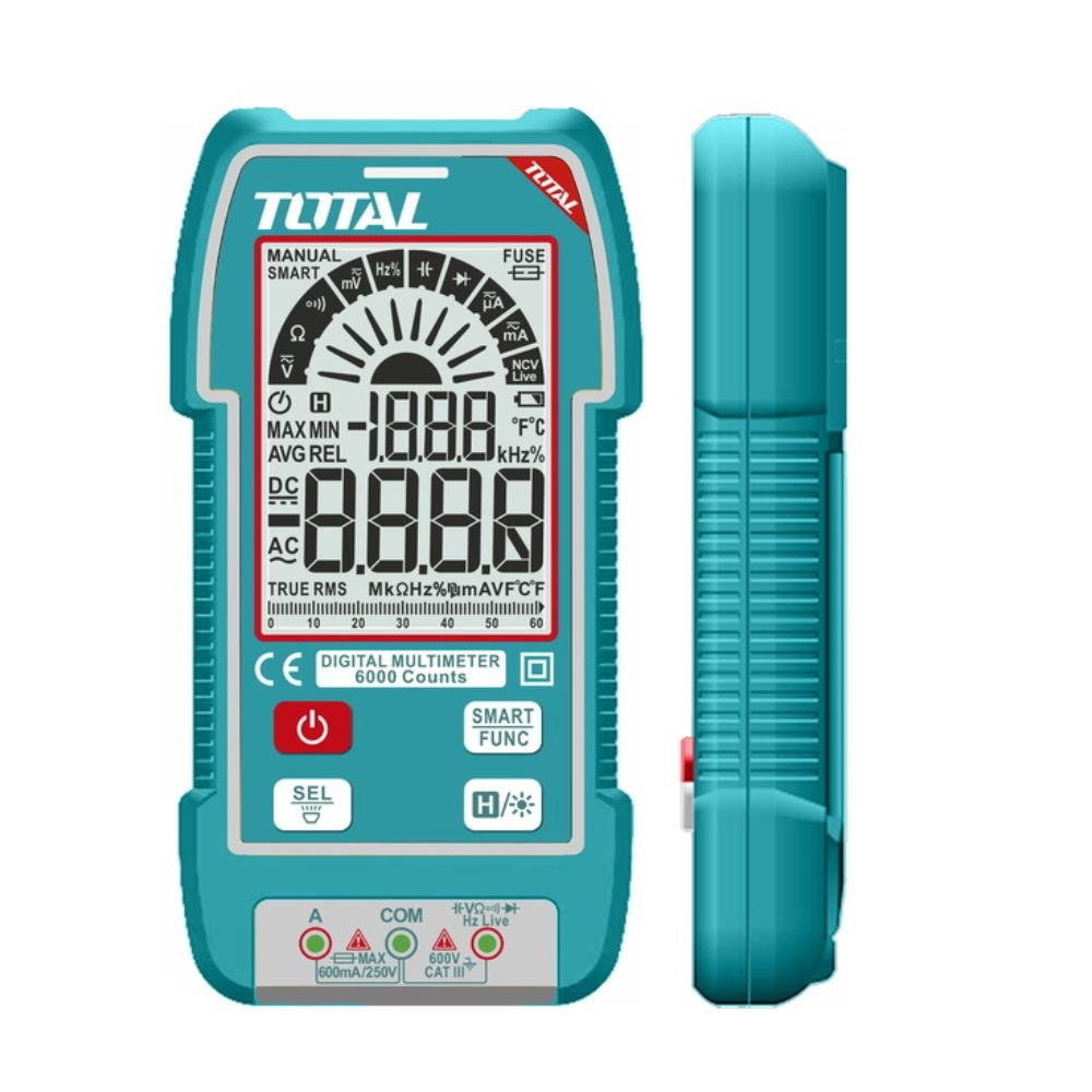 Multímetro Inteligente Total Tools, 600V, Digital, Azul, TMT516004