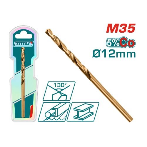 Broca de cobalto HSS CO-M35 12mm