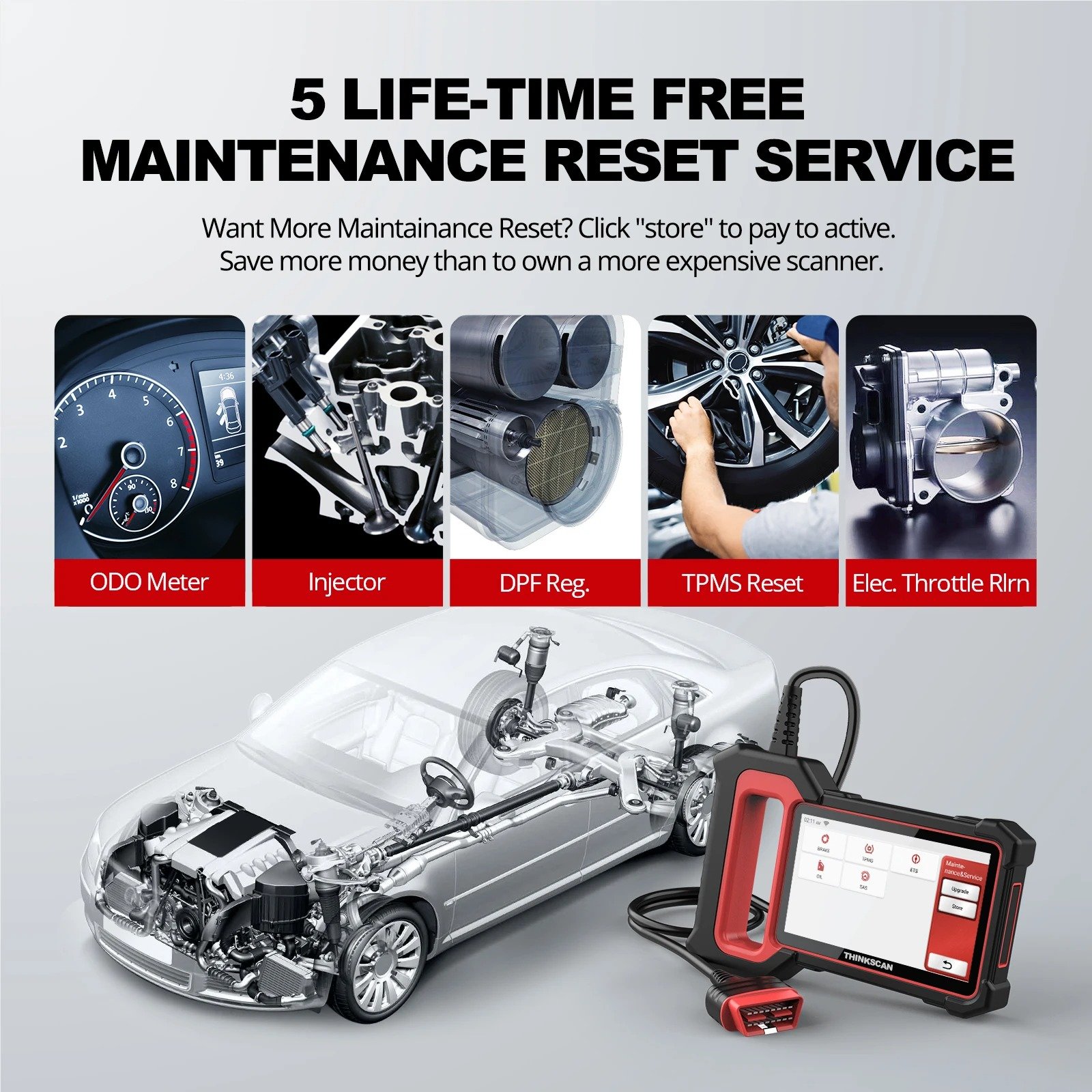 Máquina de diagnostico THINKCAR Thinkscan Plus S7 OBD2 Scanner 2025 - Image 8