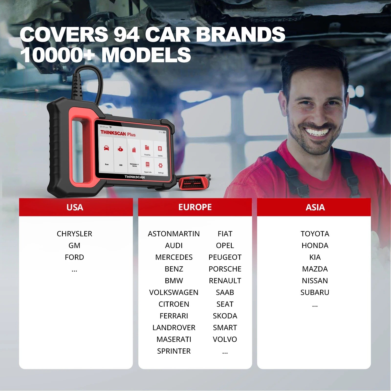 Máquina de diagnostico THINKCAR Thinkscan Plus S7 OBD2 Scanner 2025 - Image 5