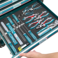 Conjunto de ferramentas multiuso com 369 ou 288 peças (com armário de ferramentas com 7 prateleiras e rodas) Modelo THPTCS83692 / THPTCS82882 (Conjunto de ferramentas) Conjunto de ferramentas, armário de ferramentas, kit de ferramentas completo