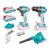 COMBO 3 EM 1: FURADEIRA DE IMPACTO DE 76 NM + PARAFUSADEIRA DE IMPACTO DE 285 NM + SOPRADOR 2X2 - TOSLI250182