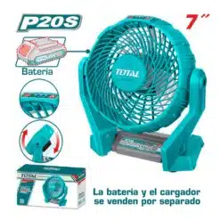 Ventilador de 20V de 7 polegadas com ângulo ajustável - TFALI2007