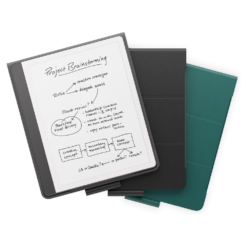 Capa tipo carteira em couro para Amazon Kindle Scribe com fecho magnético, elegante e protetora.