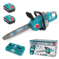 Motosserra sem escova Total Tools de 16 polegadas, 20V 4Ah + 2 baterias e carregador - TGSLI401682