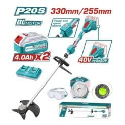 Roçadeira e aparador de grama Total TSTLI200285 de lítio – 40V