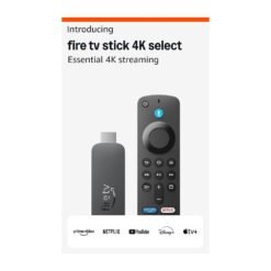 Amazon Fire TV Stick 4K Select (modelo mais recente), comece a transmitir em 4K, busca com inteligência artificial e TV ao vivo e gratuita.