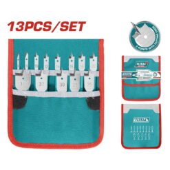 Conjunto de 13 brocas planas para madeira (TACSD70131)